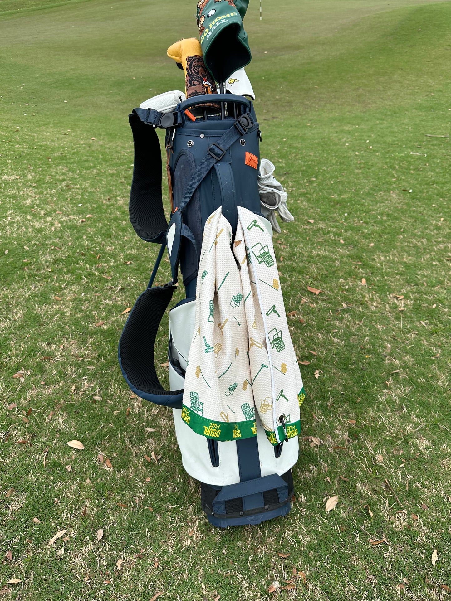 Green Pattern Eco-Friendly Golf Towel