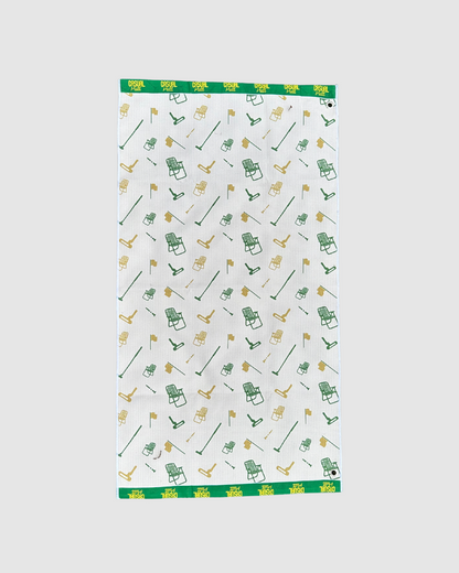 Green Pattern Eco-Friendly Golf Towel