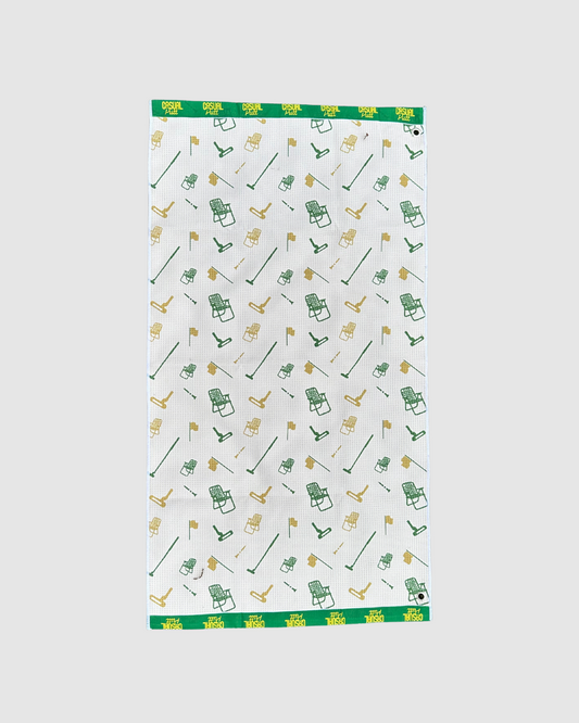 Green Pattern Eco-Friendly Golf Towel